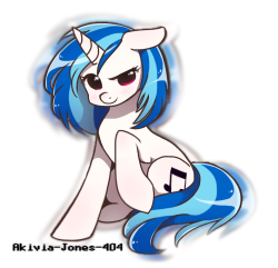 elrincondelpony:  Vinyl Scratch by Akivia-Jones-404