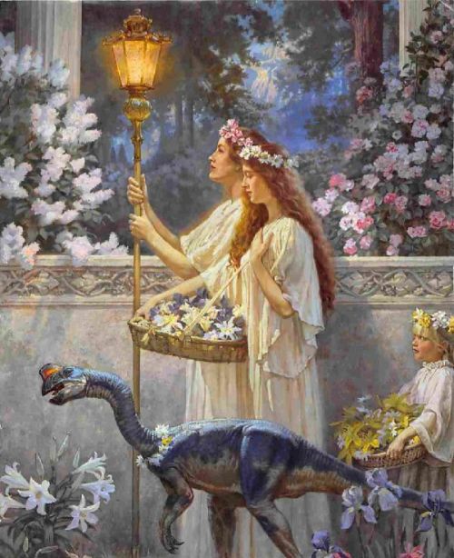 hortusangelorum:Dinotopia is a fictional utopia created by author and illustrator James Gurney.  It 