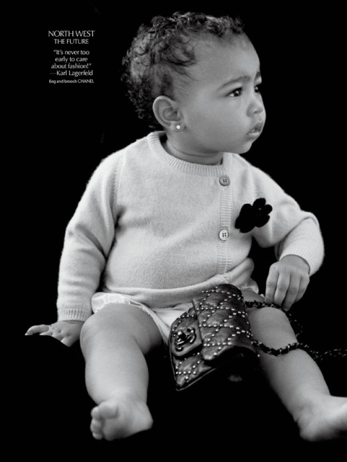 kimkanyekimye:  North West for CR Fashion porn pictures
