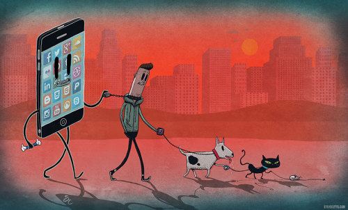 lackwhen:  the-awesome-quotes:    The Sad Truth About Today’s World Illustrated By Steve Cutts  True. 