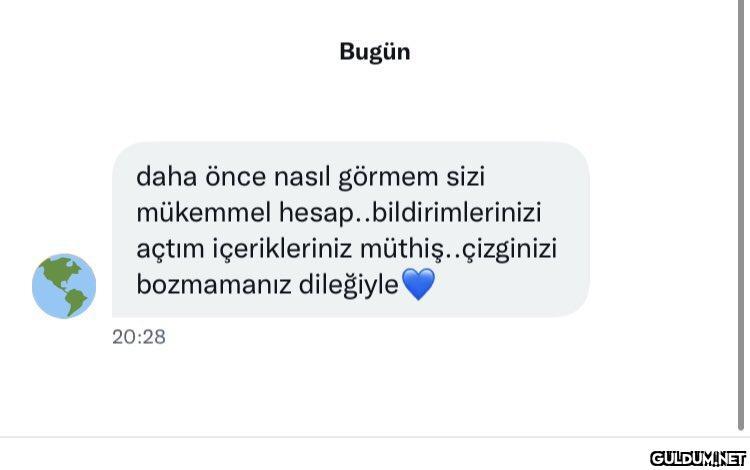 1 yeni mesaj💙...