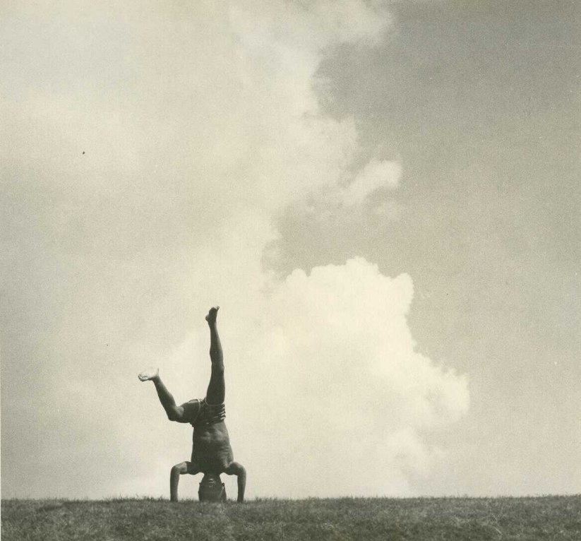 tomorrowcomesomedayblog:  hand-stand, 1976