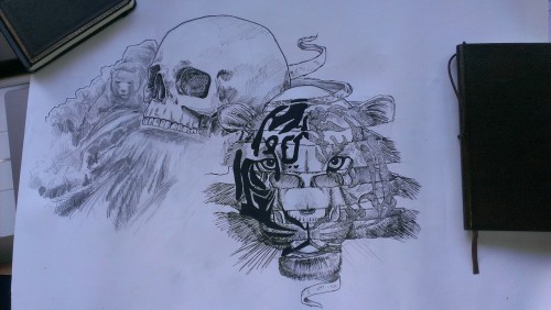 My Other Drawing For The Assignment That I Did The Night Before And Did Not Finsh. Its Supposed To Be