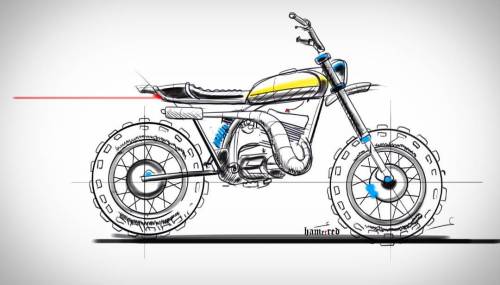 Yamaha Rx 100 Bike Drawing