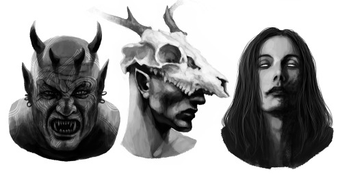 wehavekookies:Daedric Princes - warm up portraits.Click the pic for character names.Cheers <3