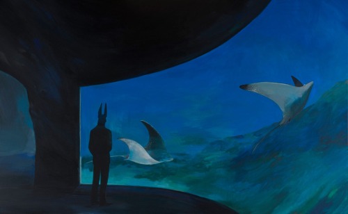 thereyouarewhereveryougo: Anubis with oceanarium - Joanna Karpowicz