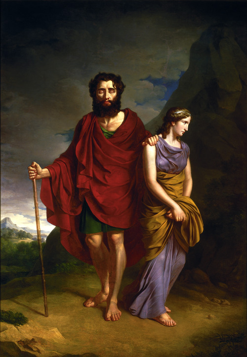 Oedipus and Antigone, Antoni Brodowski, 1828