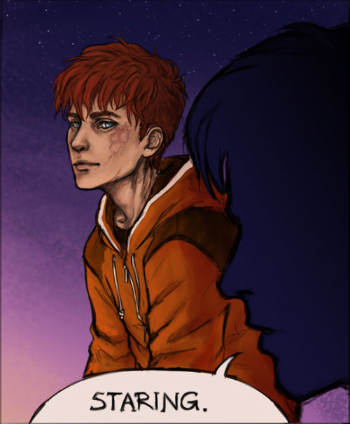 fall-for-the-game: It’s been too long since I posted any TFC art, so there. Rooftop scene prob