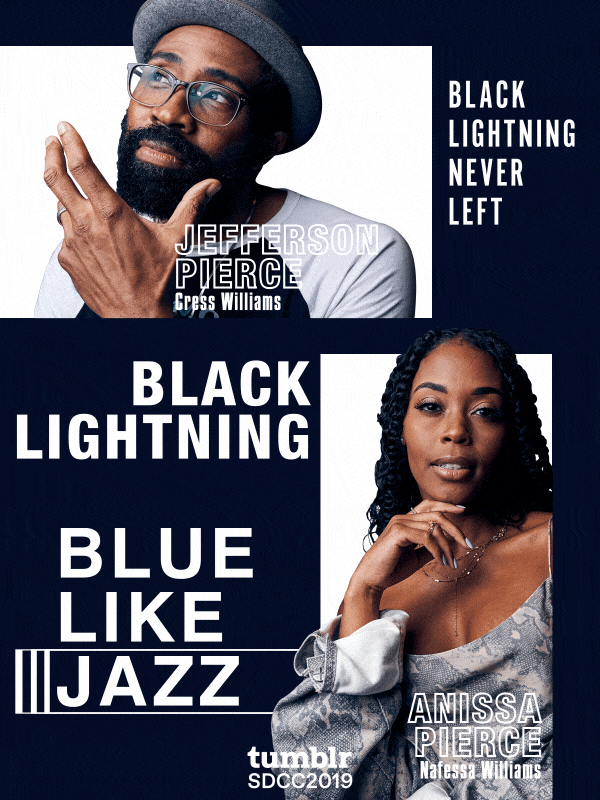 SDCC BioGIFs: Black LightningThe cast of Black Lightning took time out of their busy week at San Diego Comic-Con to talk to Tumblr about what they imagined a biopic of their lives would look like. This is SDCC BioGIFs.
If there was a biopic made...