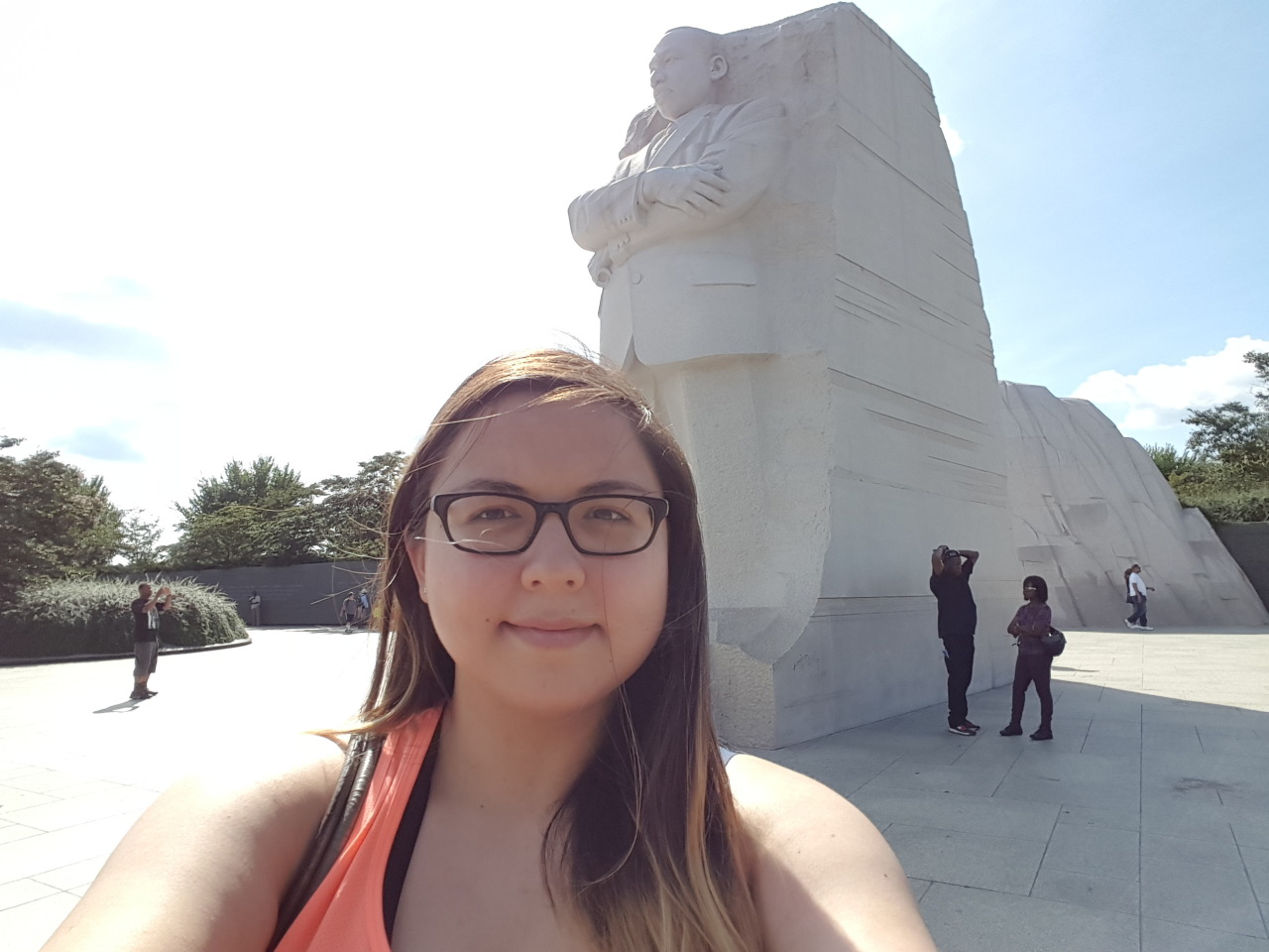 Me at the MLK Jr Memorial here in Washington D.C.It was such a beautiful monument