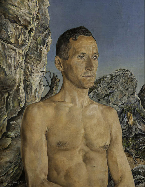 brazenswing:  Rudolf Schlichter: Ernst Jünger, 1937. 