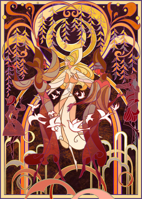 heroineimages:headspace-hotel:thecollectibles:Art by Jian Guo Alignments: ∎Lawful Good ∎ Neutral goo