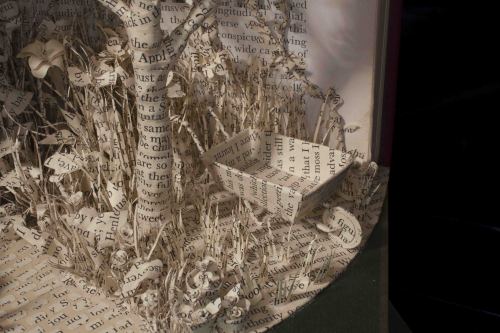 ‘How Does Your Garden Grow?’Wire, Wadding & Vintage BooksFirst book sculpture comple