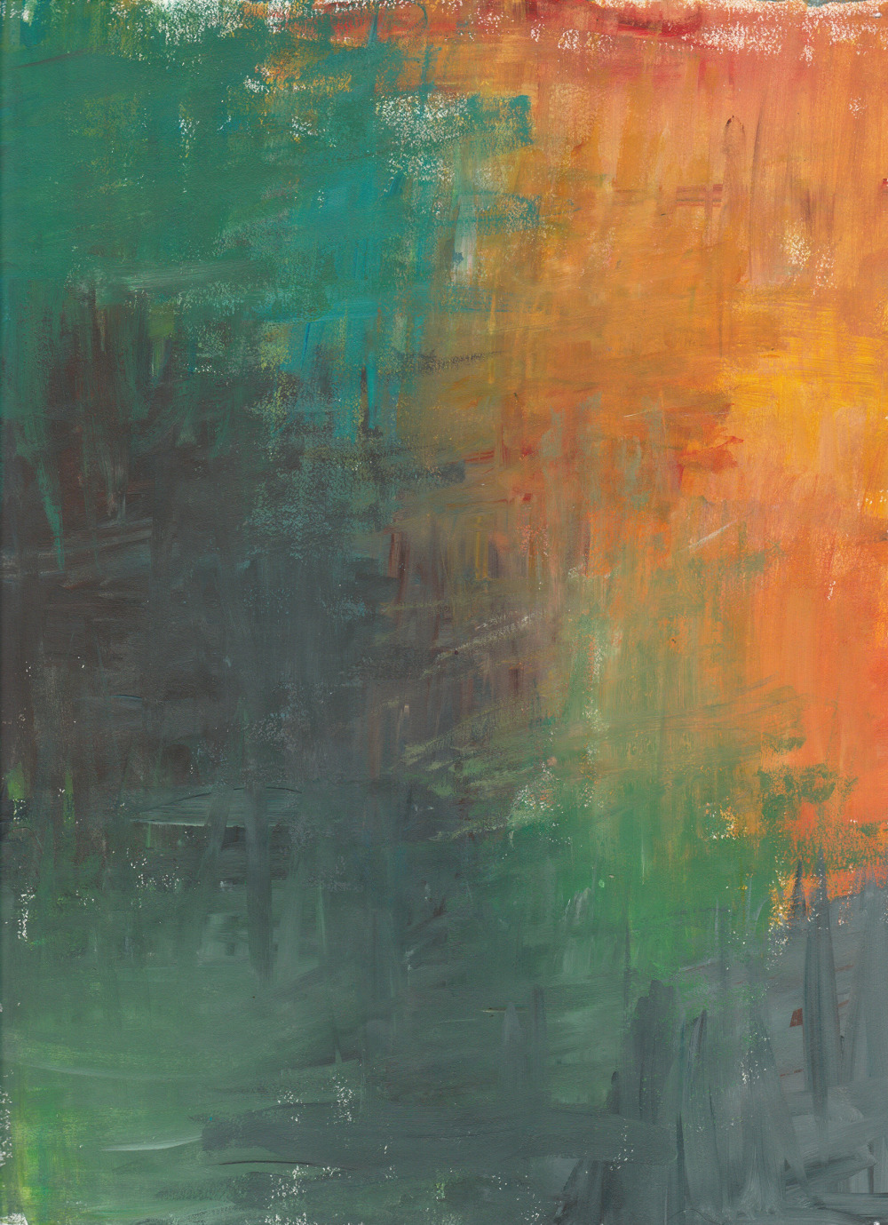 cactal:  Color Study: Secondary Triad Catalina Nunez acrylic on paper
