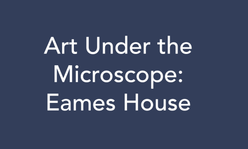 Art Under the Microscope: Eames HouseThese are the microscopic pits in the cell wall of wood panelin