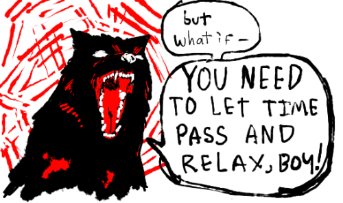 thefaunprincess:  the-iced-tea-party:  thefaunprincess:  the-iced-tea-party:  thefaunprincess:  the-iced-tea-party:  dspud:  i needed to punch my paranoia in the face and also practice drawing wolves so I took both of them out in one swing   Tbh most