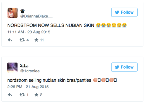 stylemic:  One month later, Nordstrom’s Nubian Skin is a big hit The brainchild of British entrepreneur Bianca Miller, Nubian Skin raised money on Indiegogo and launched online and in Europe last September. It took until this July for the line to reach