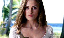 jlaw:I hardly believe in ghost stories anymore, Captain Barbossa.Keira Knightley in Pirates of the C