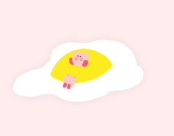 kirberry:  little kirbs with egg