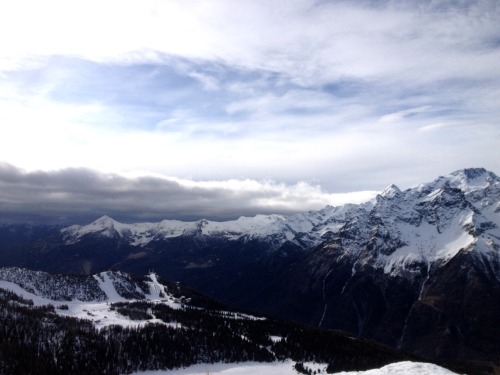 irefiordiligi: i went skiing today, i had lot of fun, but the sight of the Alps without snow in the 