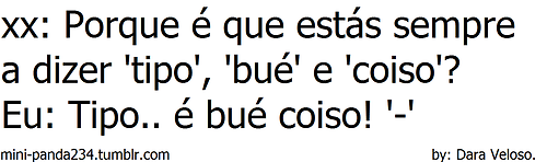 'Para e pensa'