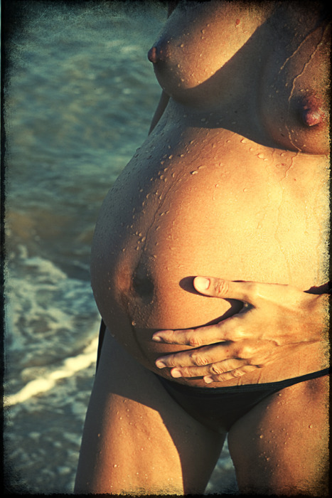 海辺で妊婦さんヌード #pregnant #nude #妊婦