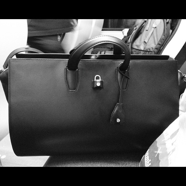 Love you so much new bag. Sorry to have to put you on the floor in a minute. :( (at NJ Transit Rail Terminal)