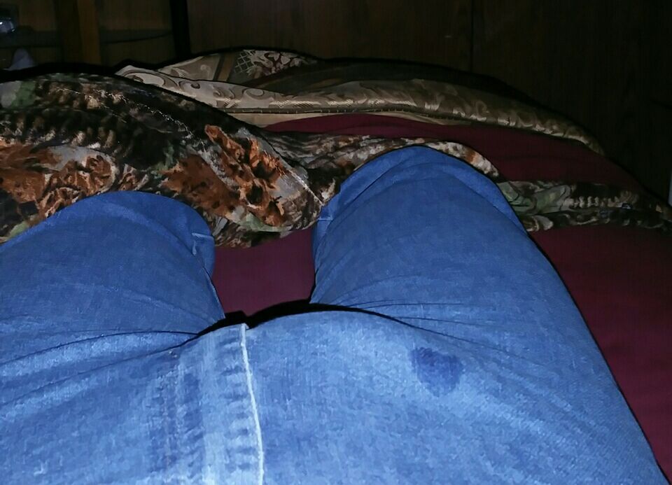 love13mwz:  Got a little too excited in my wranglers 