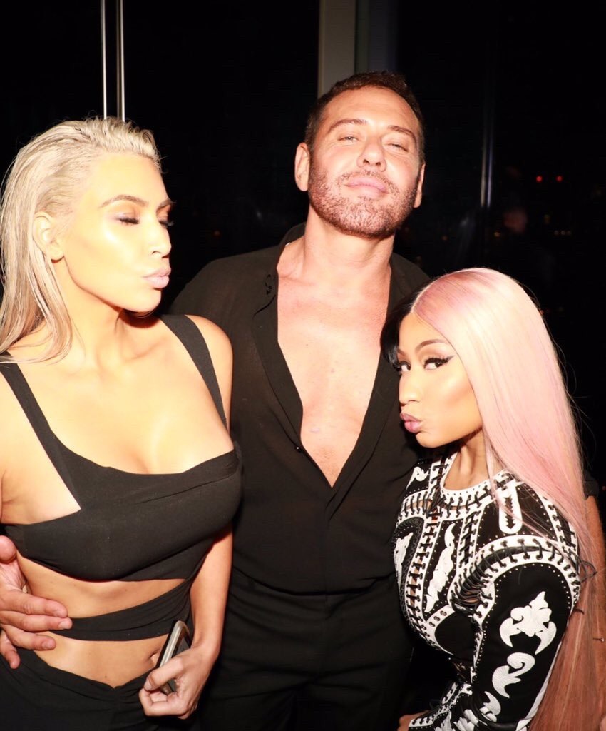 dailynicki:Nicki Minaj with Kim Kardashian and Mert Alas 