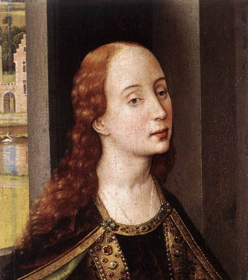 artist-weyden:Saint Catherine, 1445, Rogier Van Der Weyden