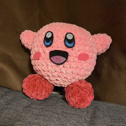 Fuzzy Amigurumi Kirby by Holly Osterbrink Free Crochet Pattern Here (May need to make an account)