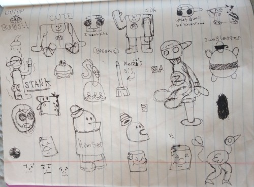 WOE, NOTEBOOK DOODLES UPON YE