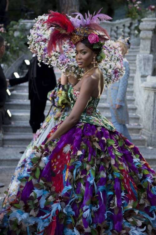sartorialadventure:Dolce and Gabbana Alta Moda 2018 at Lake Como (click to enlarge)