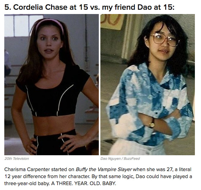 virginamerica: astronautrix:  buzzfeed: 12 Adult Actors Who Played Teens Vs. What