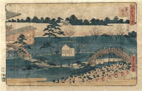 fujiwara57: &quot;Kameido&quot;, c. 1859-62 &amp; “Kameido” c.1862, deUtagawa Hiroshige II  二代目  歌川広