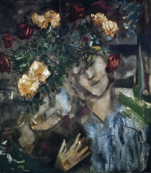 verocskakoschsartcorner://…Marc Chagall…//Lovers with Flowers.