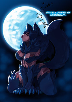 tovio-rogers:  Drawlloween-5 werewolf by