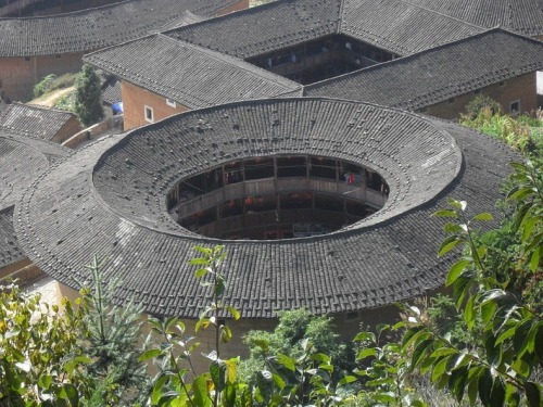 Ancient Earthen Castles in South China The Fujian Tulou is a collection of earthen houses, impenetra