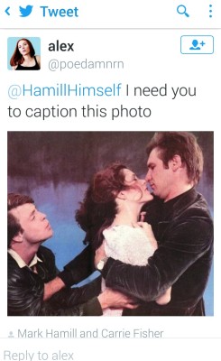 Mixtapemasterjipc:  A Tweet Was Sent To Mark Hamill, Asking Him To Caption The Pic