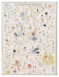 museumuesum:  SIMON EVANS Expensive Stains and Poor Stains, 2011 Mixed media on paper, 30 x 22 1/4 inches each 