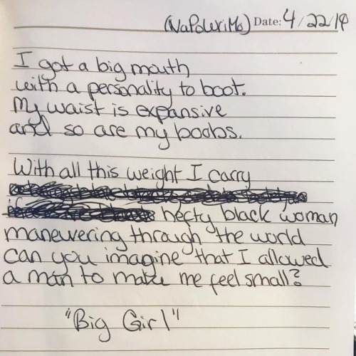 #NaPoWriMo Day 22 - &ldquo;Big Girl&rdquo; . . . . . . #wordporn #poetry #igpoetsociety #nat