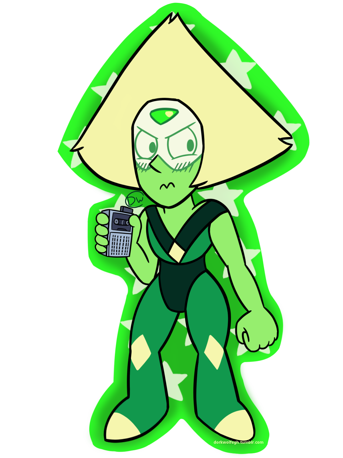dorkwolfegh:  The Great and Lovable Peridot (I suck with backgrounds) 