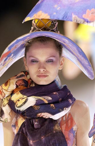 Details From The Issey Miyake X Aya Takano 2004 Fall, Winter Show From Paris Fashion Week