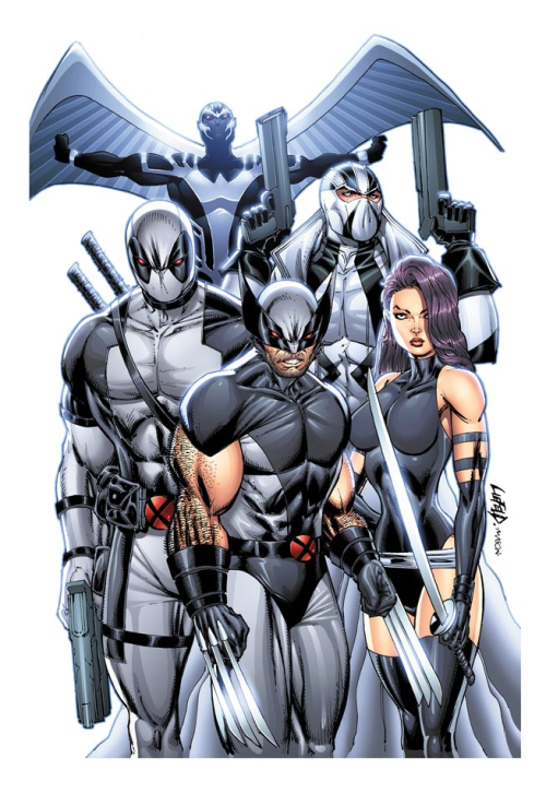 Uncanny X-Force (2010-2012) #1 variant cover by Rob Liefend