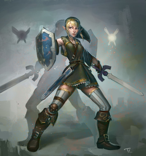 geeksngamers:  What If Zelda Was a Girl? - by Timmi-o-Tool (The title is a joke.) 