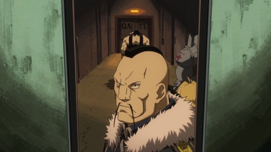the-swift-tricker: the-swift-tricker: Captain Buccaneer’s smirk and salute when Major General Olivier Armstrong rolls out of the elevator in a fucking tank is arguable one of the best scenes in Fullmetal Alchemist: Brotherhood 