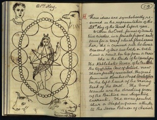 myimaginarybrooklyn: Sample of W.B. Yeats’ original ritual notebooks for the Hermetic Order of