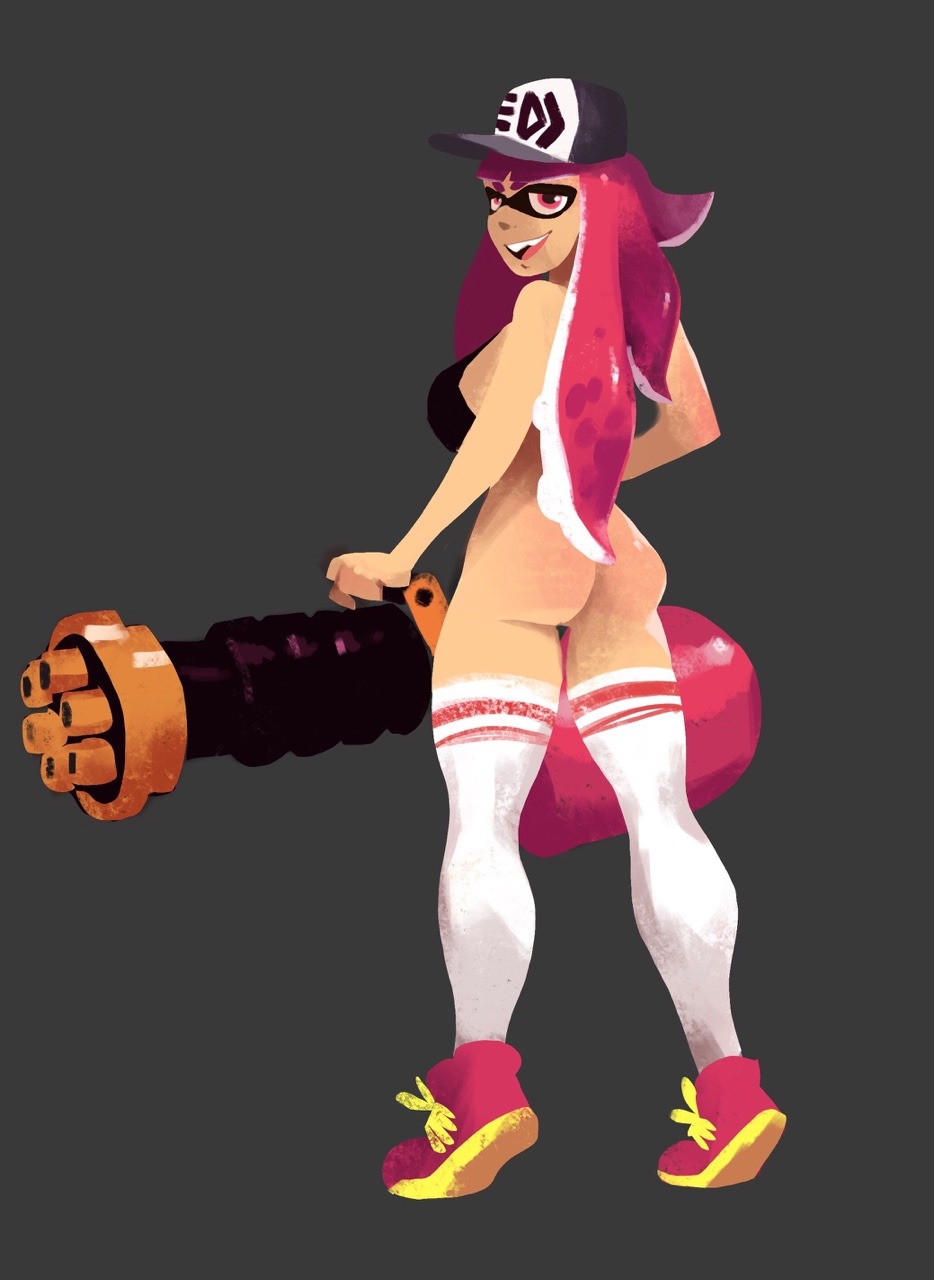 redicnomad: Hey! I did a bunch of fucking awful splatoon art each day leading up
