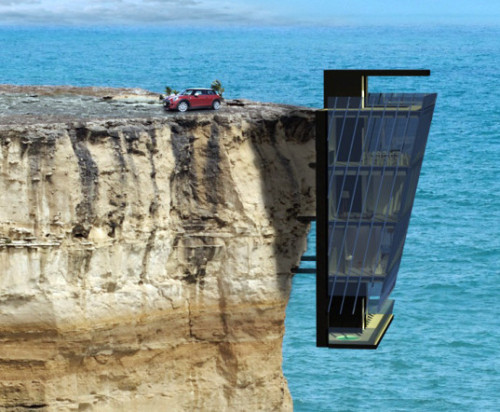 99percentinvisible:   Modular Cliff House Hangs Over a Cliff’s Edge in Australia   No thank you. Scary as fuck