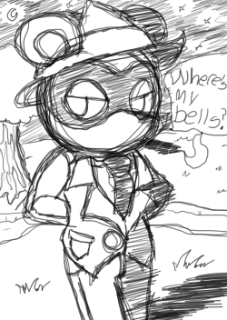 itsunknownanon:   Just a simple sketch. We all know who Tom Nook really is……now pay up…. 